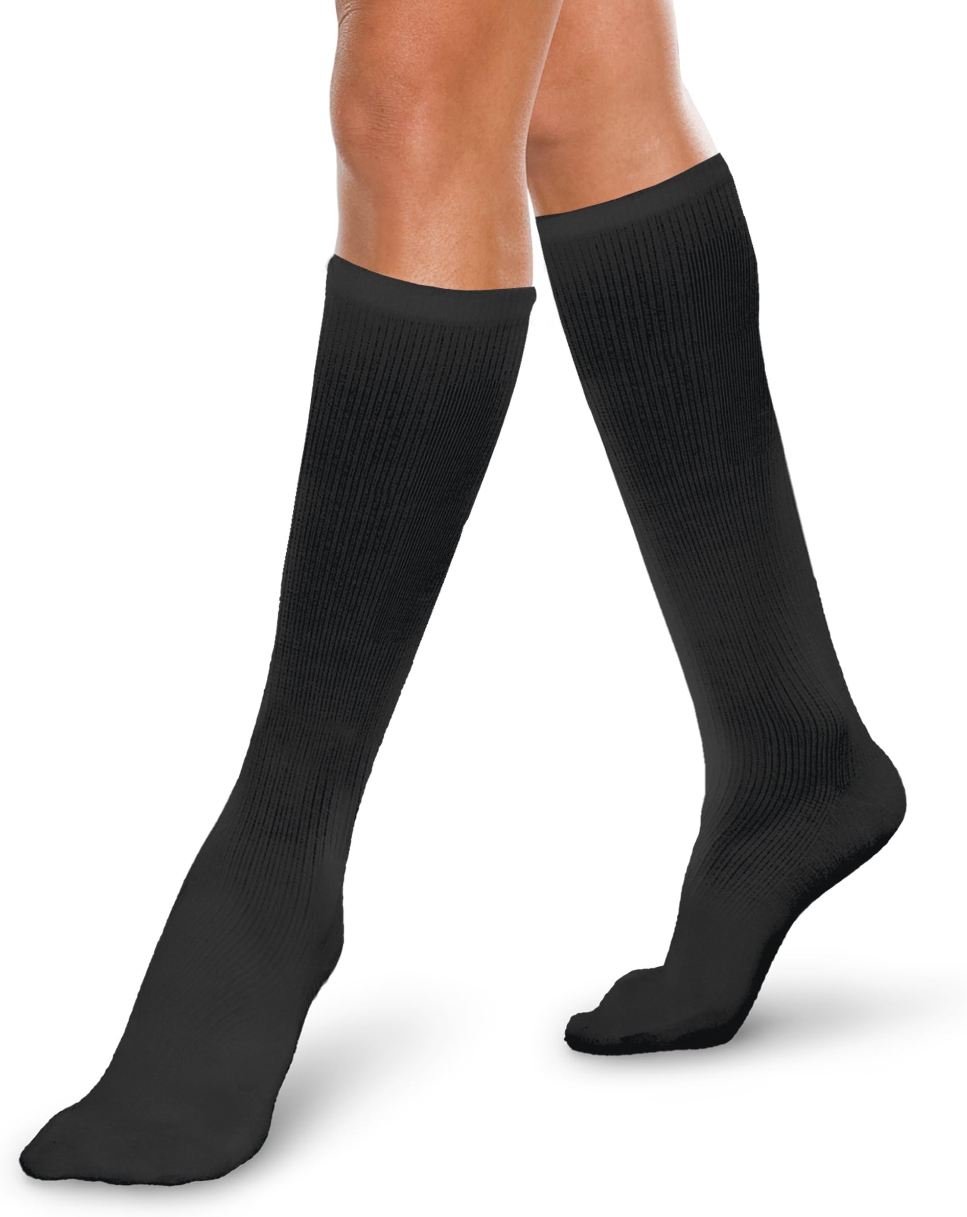 Core-Spun 15-20mmHg Mild Graduated Compression Support Knee High Socks