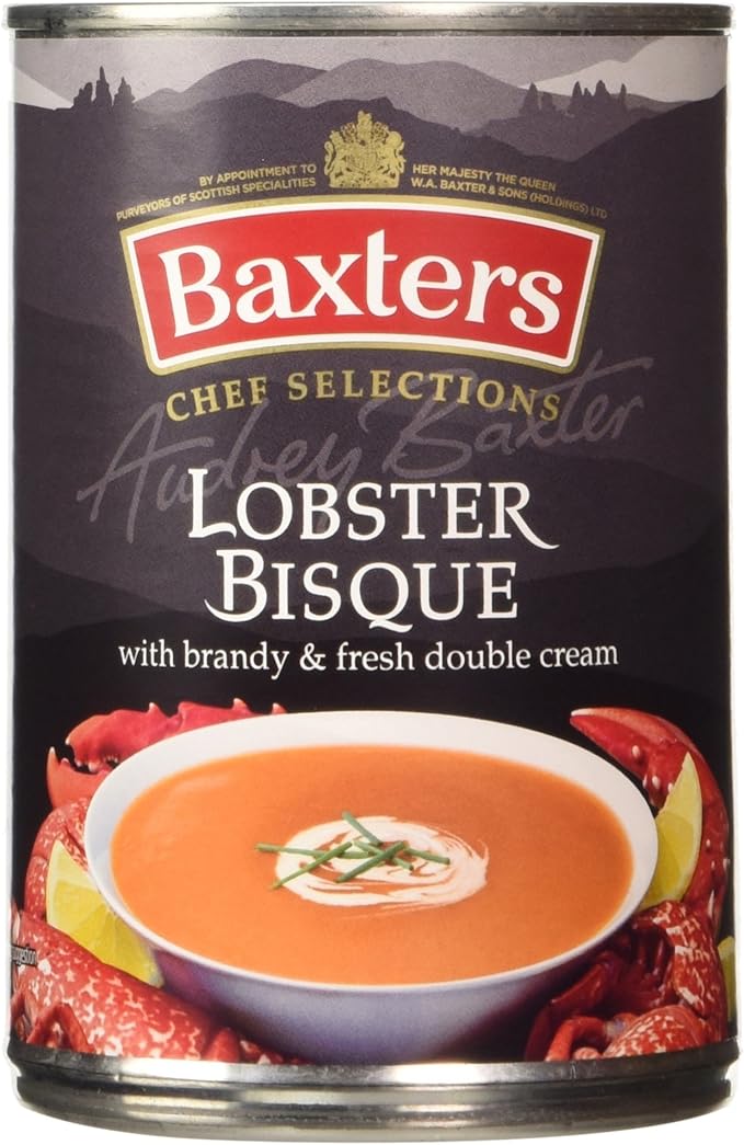 Baxters Luxury Lobster Bisque Soup with Brandy and Fresh Double Cream