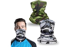 TuXCen Kids Camo Gaiter for Girls Boys Youth Adult Face Masks Gator Cooling Bandana Balaclava UV Protection Weather