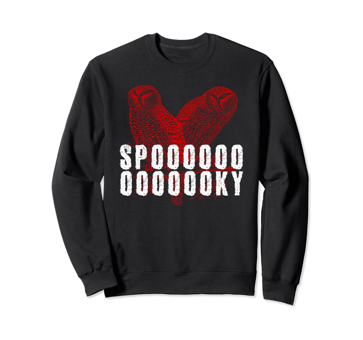 Funny Spooky Owl Halloween Sweatshirt For Men And Women-ANZ