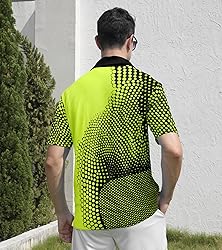 uideazone Men's Novelty Polo Shirts Athletic Fit