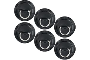 Omoojee Stainless Steel D-Ring Patch Kit, PVC Paddle Board D-Rings for Kayak, Inflatable Boat, Caneo, SUP, No Glue Included, Water-Proof