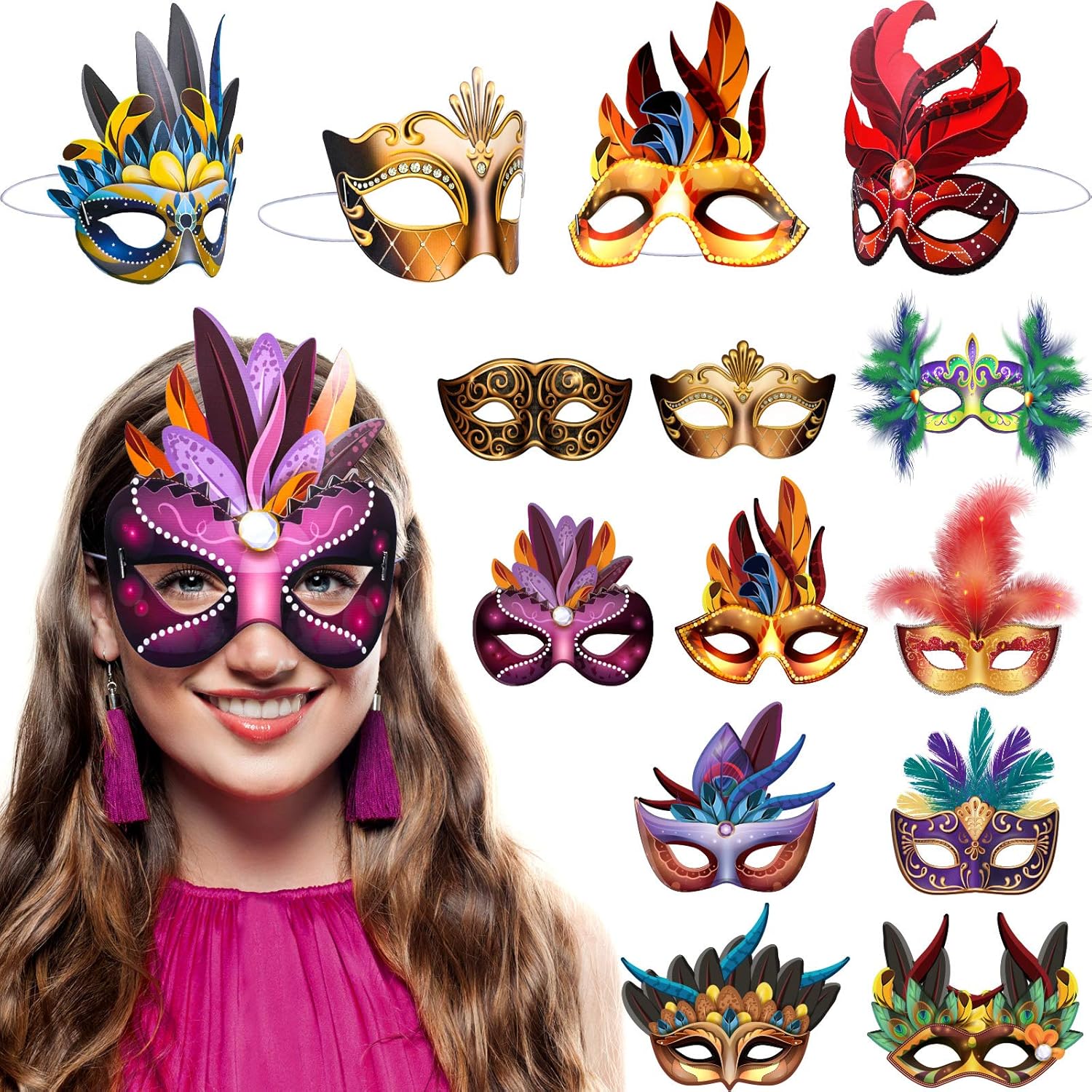 mardi gras makeup mask