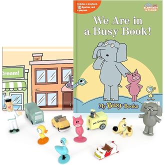 Hidden Pigeon Company Mo Willems My Busy Books - Storybook, 10 figurines, playmat