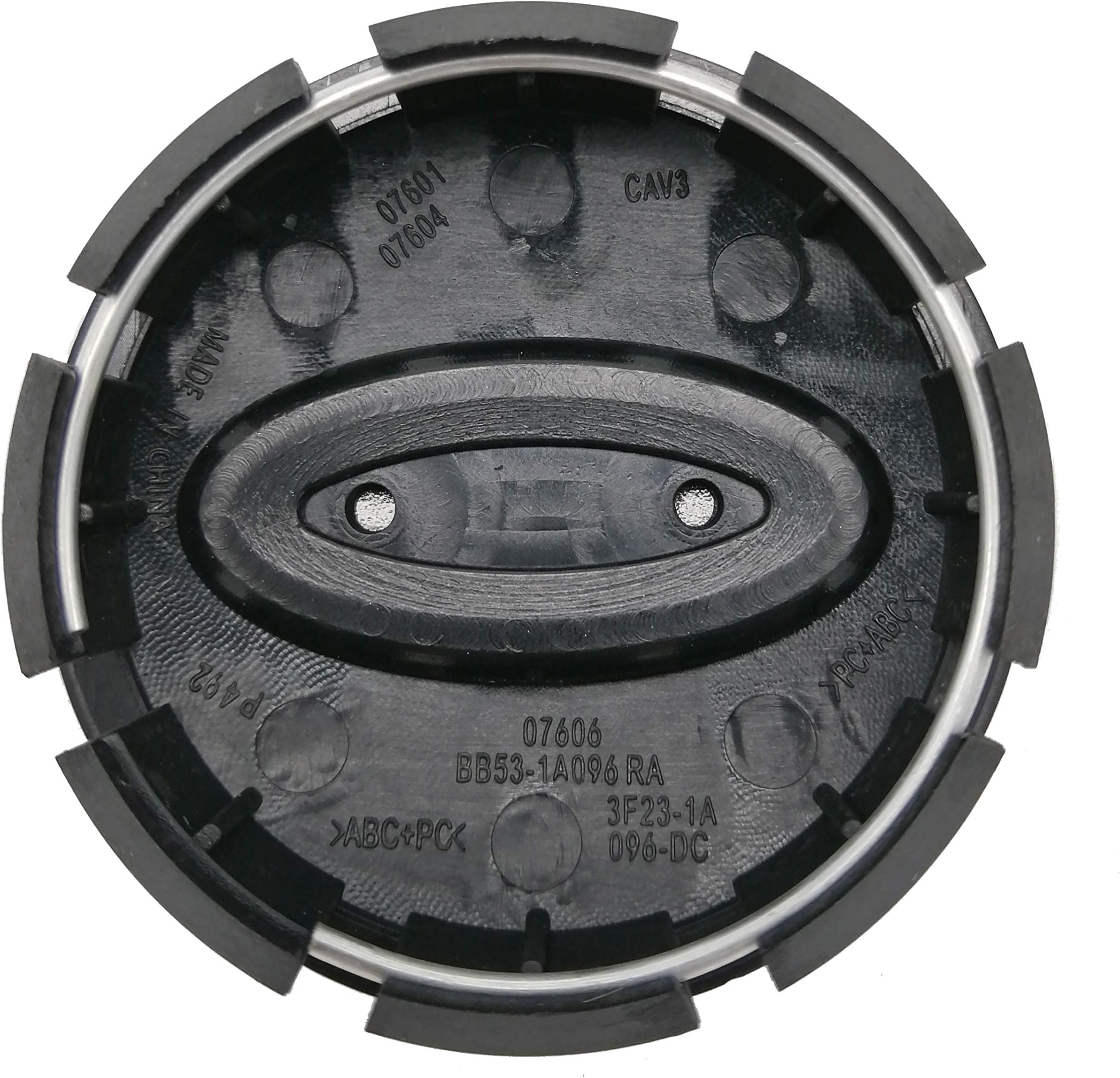 Lhfacc Replacement Matte Black Wheel Center Hub Cap Cover Emblem Badge 12PCS