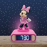 Lexibook Disney Minnie Nightlight Alarm Clock Pink view 2