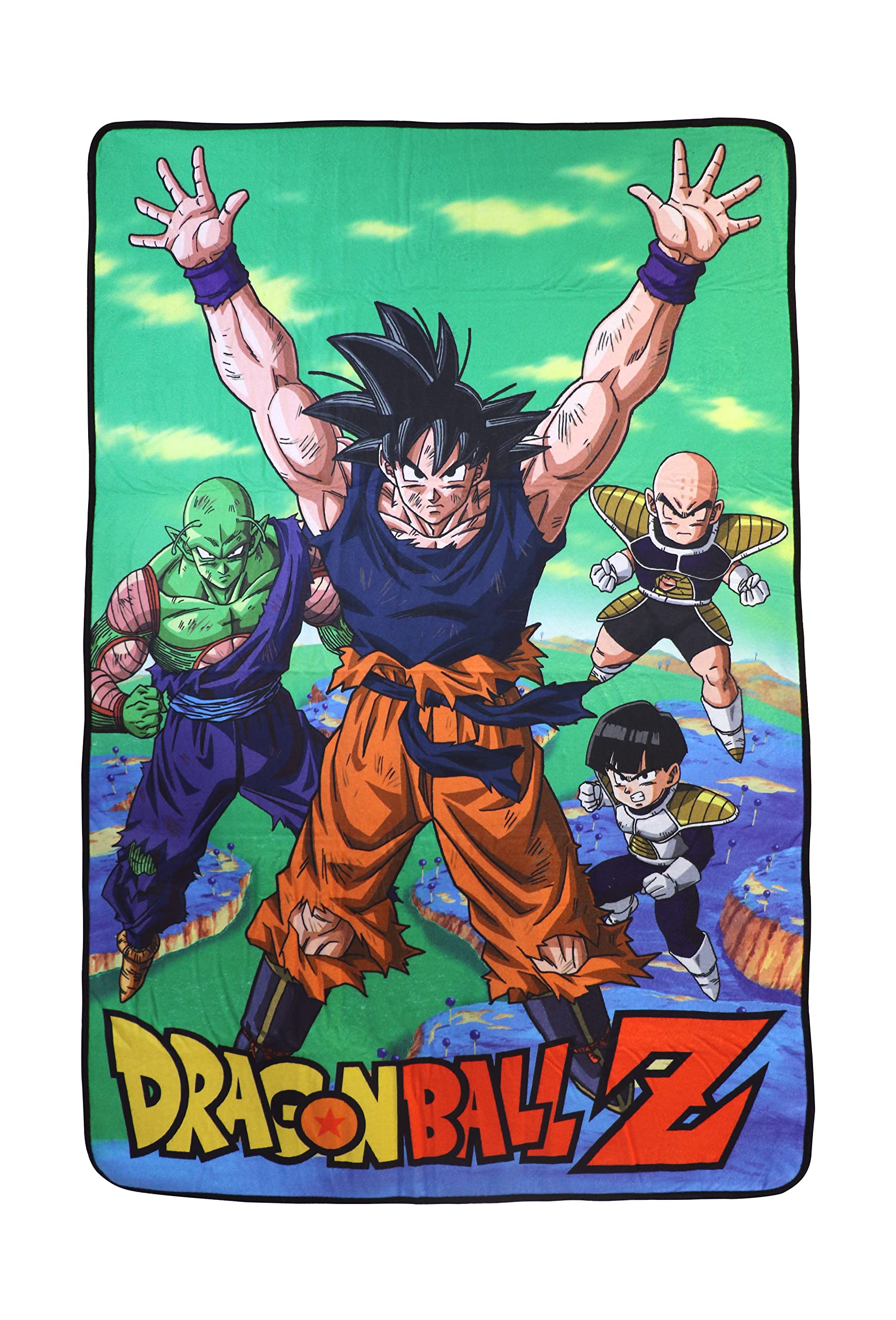 SD Toys Dragon Ball Z Characters Namek Blanket, Large, Polyester