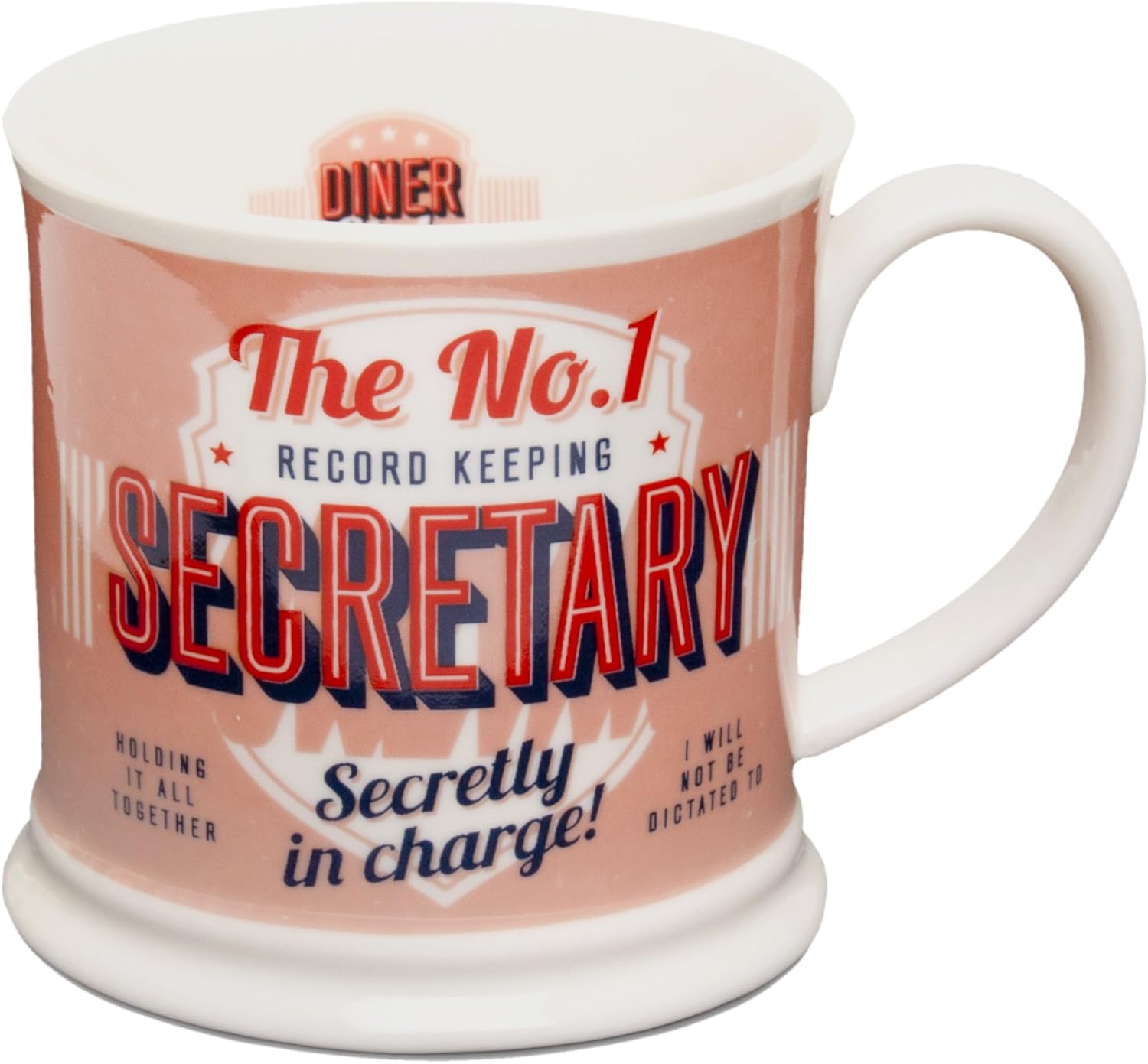 H&H Diner Style Mugs Personalised Mugs SECRETARY Amazon.co.uk