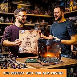 CZYY Foldable Battle Mat with DM Screen, Game