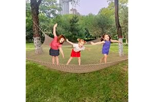 KAERYHET Climbing Net for Kids Double Layers Playground Safety Net Polyester Climbing Cargo Net Rope Bridge Nets for Treehouse Backyard Monkey Bars