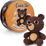 Cookie Box Bear Bruno Amigurumi Crochet Kit – Beginner Starter Gift Set view 1