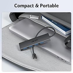 Acer USB C Hub 4 Ports, Multiple USB 3.0 Hub, USBC
