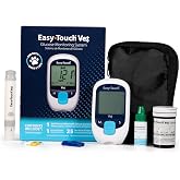 EasyTouch Pet Glucose Monitoring System for Dogs &amp; Cats Starter Kit | Complete Pet Glucose Monitoring Kit, Dual Code Chip Technology, 0.7 &micro;L Sample Size, Fast &amp; Accurate Results
