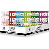 Hal's New York Kettle Cooked Potato Chips, Variety Pack, 6 Flavors, 2 Oz (Pack of 24)