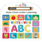 Write &amp; Wipe ABC - Children's Illustrated Novelty Learning Board Book - Wipe Clean - Educational - Alphabet (Wipe Clean First Skills Learning Series: Includes Dry-Erase Marker)