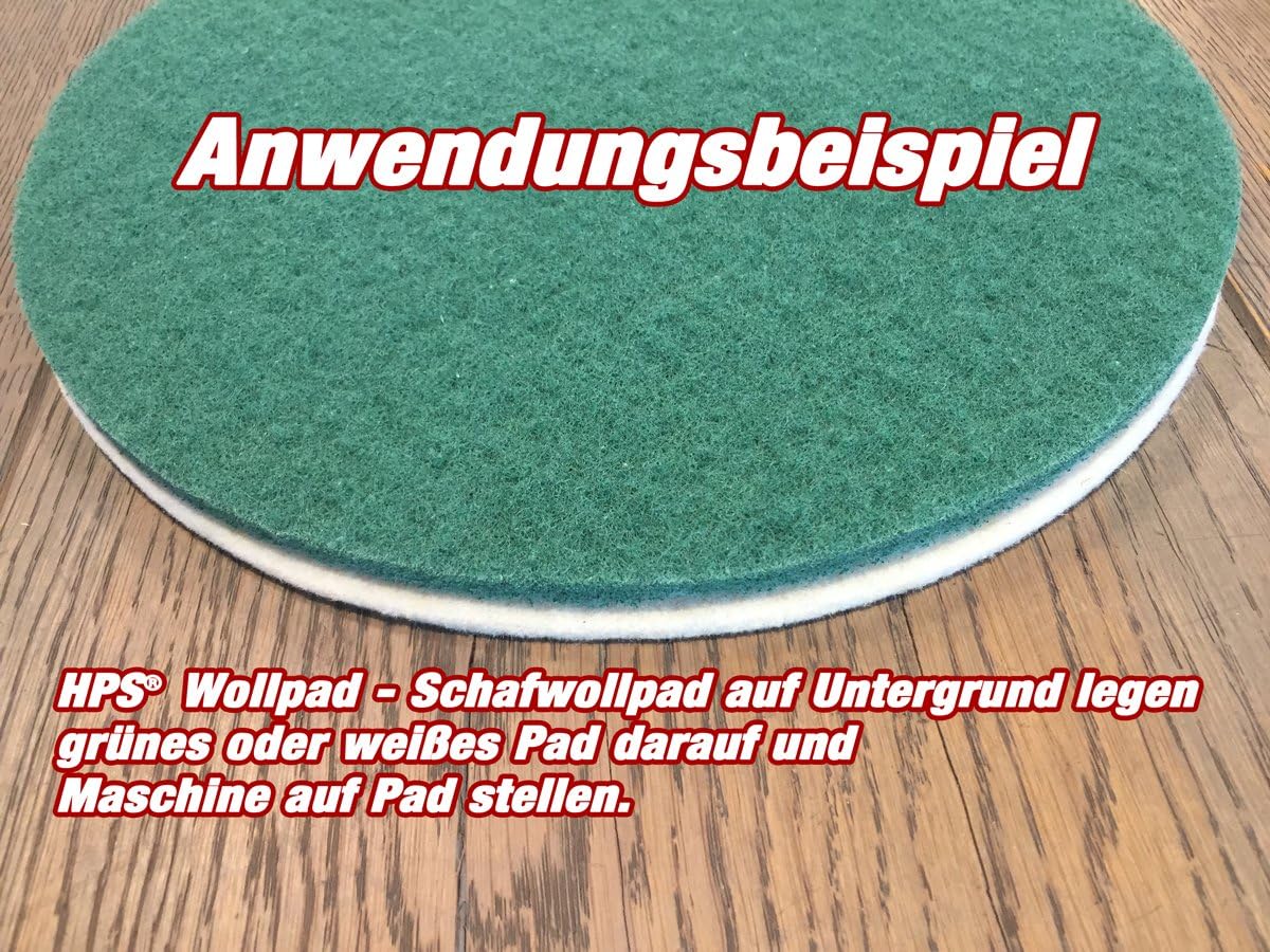 HPS® 12 Piece Pad Set 5XGREEN, 5XWHITE Pads and 2XSHEEPWOOL Polishing Pad - Image 3