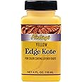 Fiebing's Edge Kote (4oz, Yellow) - Leather Edge Paint for Shoes, Furniture, Purses, Couches, Belts - Flexible, Water Resistant, Semi Gloss Color Coating Leather Dye to Protect Natural Edges
