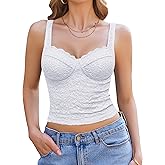 Avidlove Summer Lace Tank Tops Sweetheart Neck Crop Top Adjustable Strap Going Out 2026 Cami