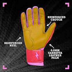 BRUCE BOLT Bader Series Long Cuff Pink Batting