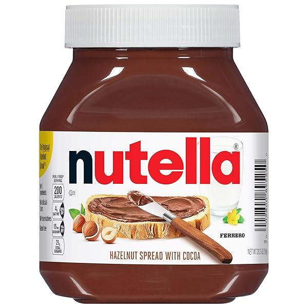NUTELLA HAZELNUT SPREAD WITH COCOA FOR BREAKFAST, 26.5 OZ JAR