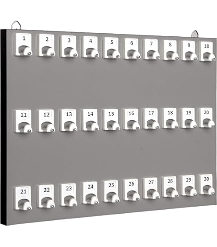 Amazon.com: Key Holder # 40MAF, Key Rack for Wall, Aluminum Framed