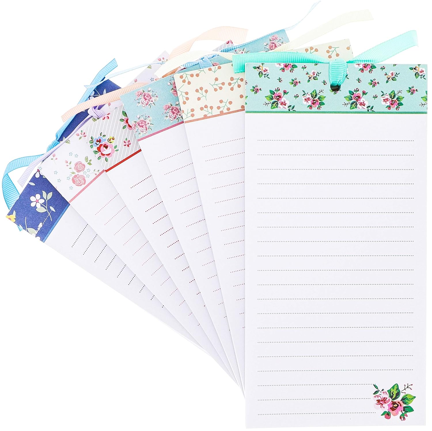 Lot de 6 bloc-notes magnétique – Mémo magnétique Coussinets, frigo ...