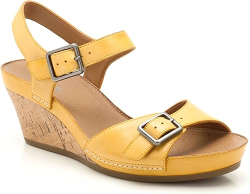 clarks shoes womens yellow