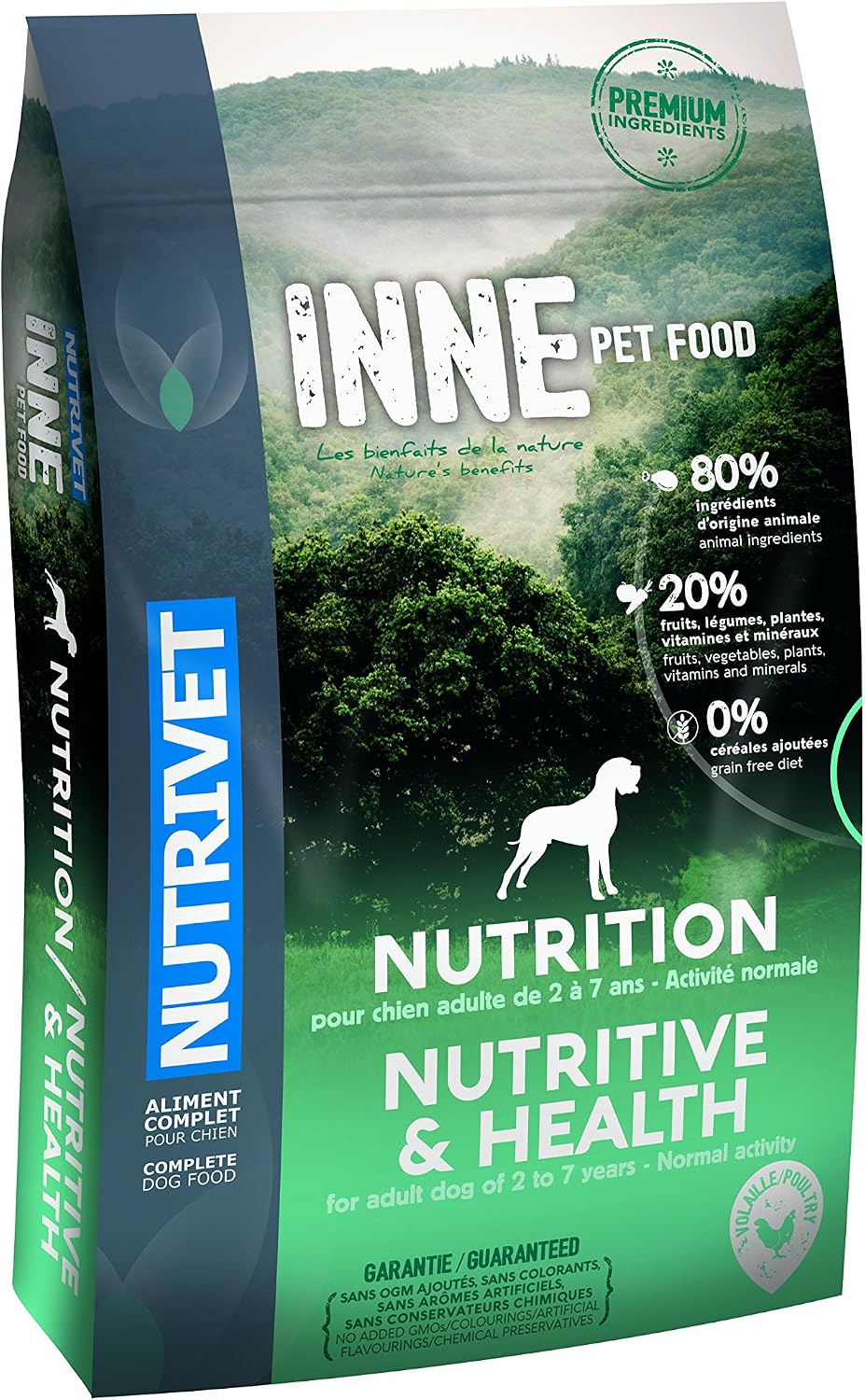 Nutrivet Inne Nutrition from 14 Months for Dogs 12 kg Bag, 3 kg (Pack of 1)