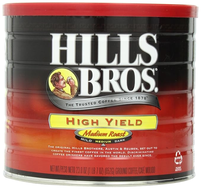 Hills Bros Coffee, High Yield Medium Roast Ground, 23