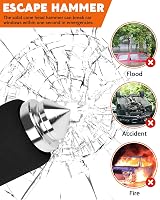 Tevlaphee Steering Wheel Lock Universal Heavy Duty 3 Keys Black view 5