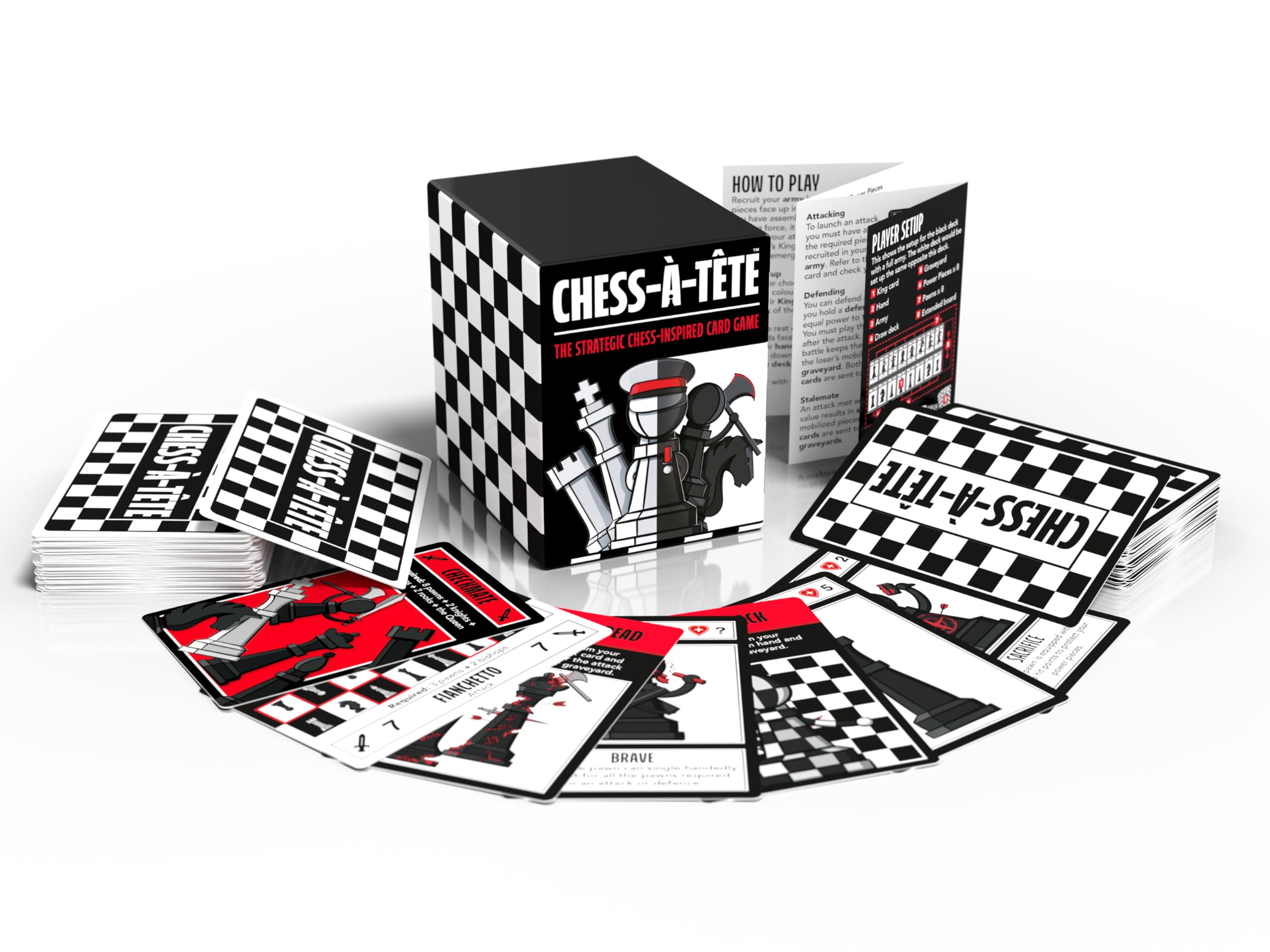 Chess-à-Tête – Original Prototype Edition | 2-Player Tactical Card Game | Collector’s Copy | Strategic Chess-Inspired Gameplay | Limited Stock