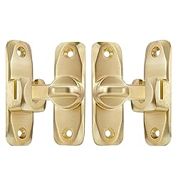 INIRET 2 Packs Barn Door Latches,90/180 Degree Gate