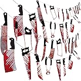 Moon Boat 4 Sets Bloody Garland Banner - Halloween Zombie Vampire Party Decorations Supplies