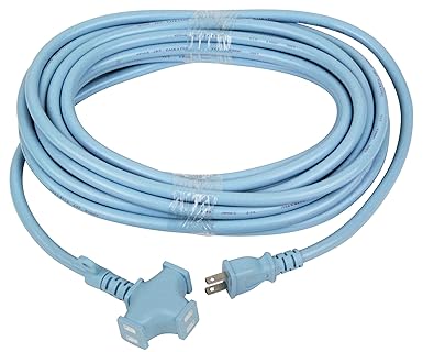 Amazon タイカツ ラバロン延長コード 10m T 1 15a 水色 延長コード 産業 研究開発用品 通販