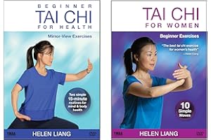 Bundle: Beginner Tai Chi Health DVD /Tai Chi for Women DVD (YMAA 2-DVD) Helen Liang **Tai Chi DVD Bestseller**Mirror View Tai Chi DVD for Beginners