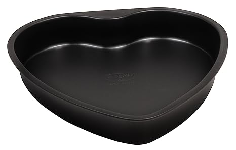Dr. Oetker Herz-Backform mit Auslaufschutzboden Ø 25 cm, Kuchenform mit Flachboden, herzförmige & auslaufsichere Backform aus