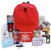 First My Family All-in-One Premium 1-Person, 72-Hour Bug Out Bag for Earthquakes, floods, tsunamis and Other Emergencies and disasters. Be Safe, be Prepared.