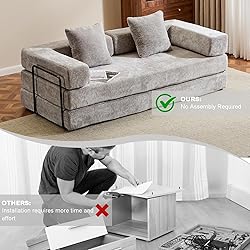 Convertible Sleeper Sofa Bed, Compression Folding