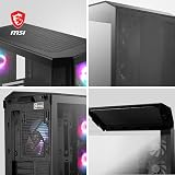 MSI MAG PANO M100R PZ Micro-ATX PC Case ARGB 4x120mm Hub GPU Stand view 6