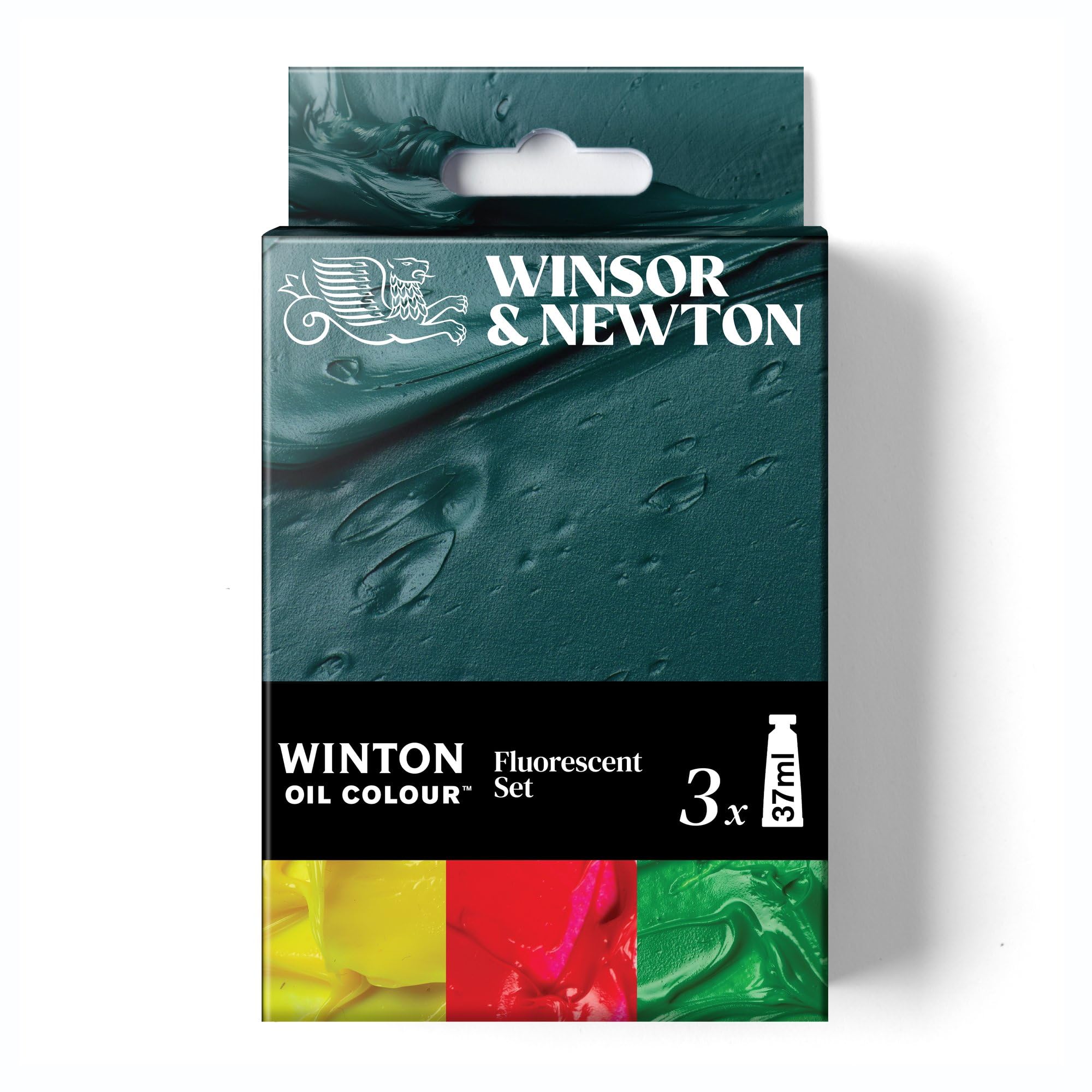 Winsor & Newton Winton Oil Color Paint Set, Fluorescent, 3 x 37ml Tubes Image