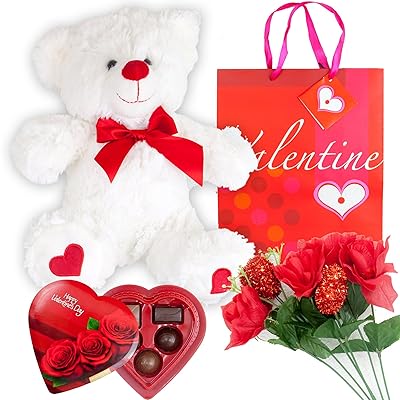 Valentines Day Gift Set Teddy Bear, Rose Bouquet, Ghana Ubuy