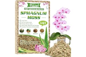 Halatool 4QT Premium Sphagnum Moss for Indoor Plants, Orchid Moss Potting Mix - Natural Sphagnum Moss for Succulents, Carnivorous(Sarracenia), Monstera, Terrarium Substrate & Reptile Habitats
