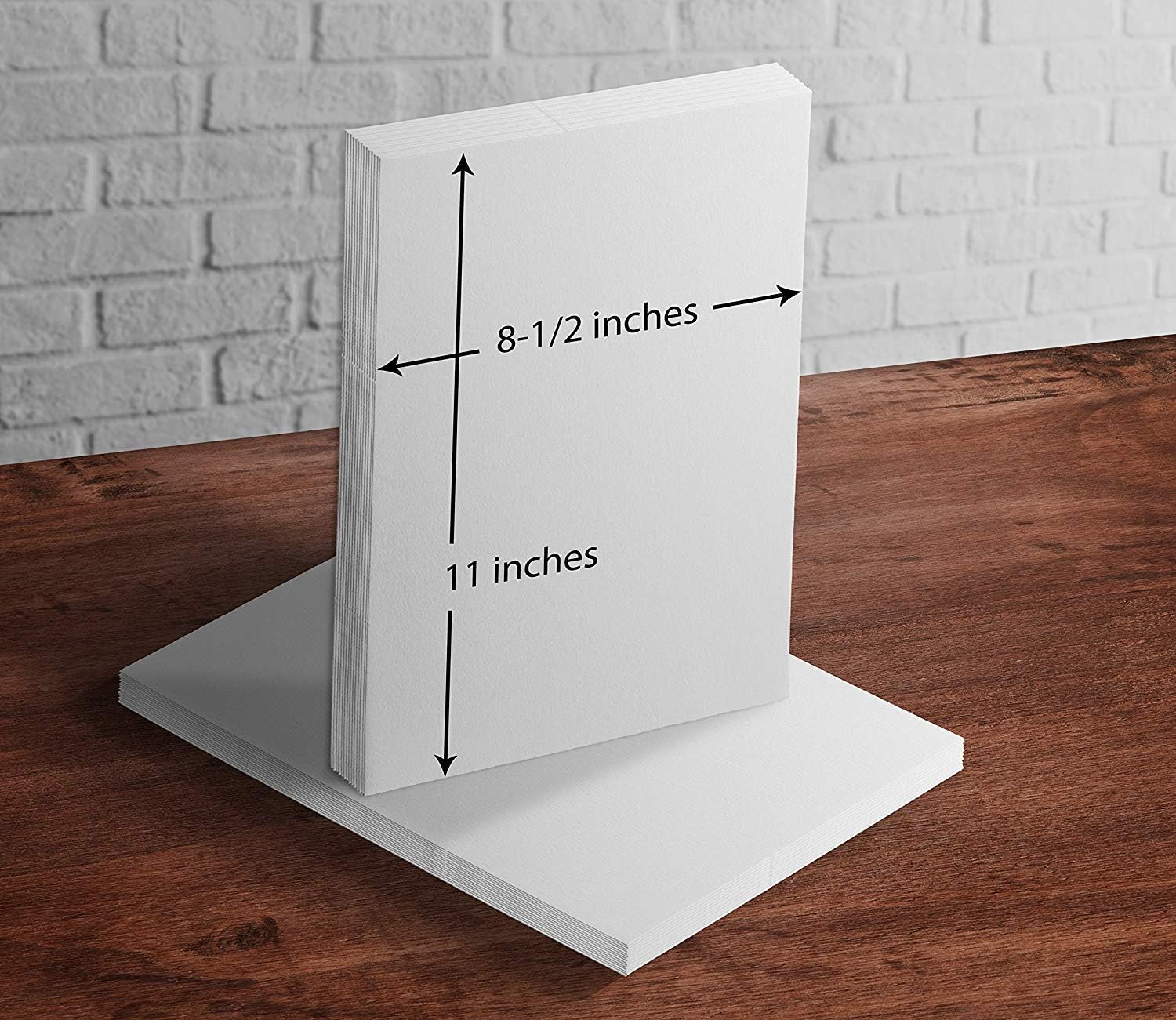 White Heavyweight - Extra Thick Card Stock Paper | Great For School And Holiday Craft Projects, Business cards, Stationary printing | 8.5 x 11 Inches | 100lb Cover (270gsm) | Bulk Pack of 100 Sheets : Office Products