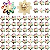 Riceshoot 60 Pcs Breast Cancer Awareness Lapel Pin Bulk All Cancer Pink Ribbon Hope Button Brooch Gift for Women Cloth Backpack Hat