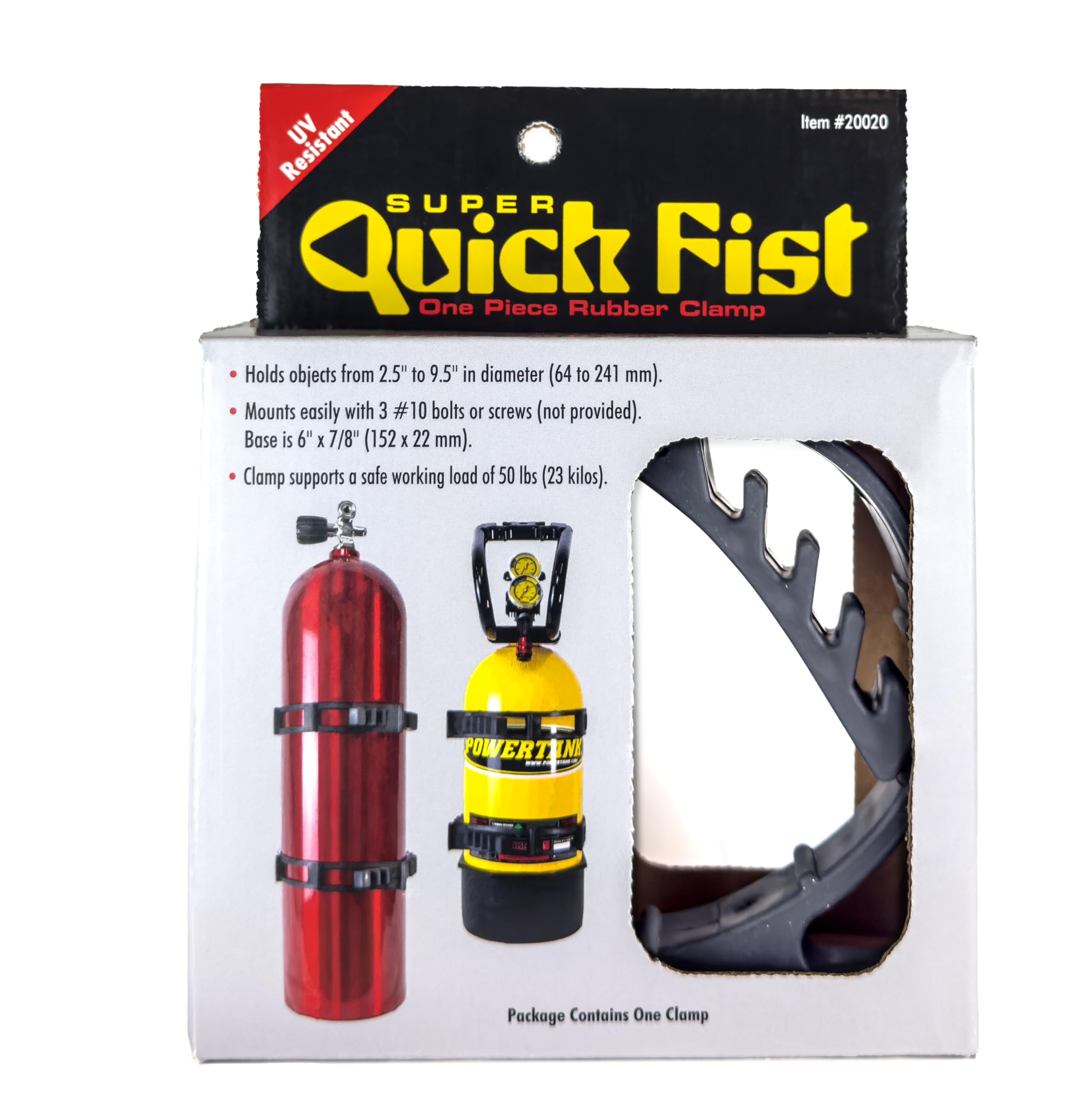 END of Road - 20020 Super Quick Fist Clamp for mounting Tools & Equipment 2-1/2" - 9-1/2" Diameter Original Version
