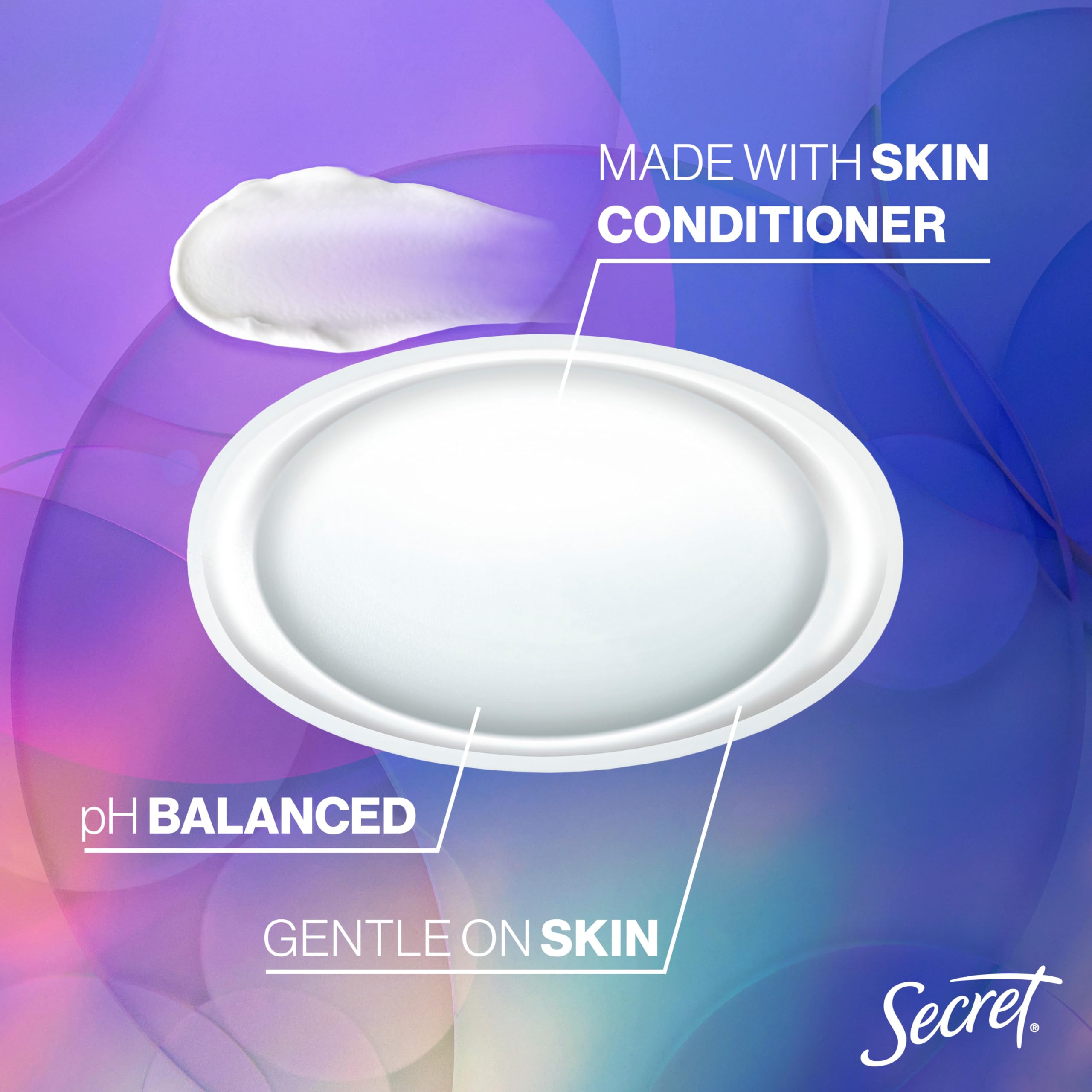 Secret Fresh Antiperspirant Deodorant for Women, 72hr Breathable Sweat & Odor Protection, Instant Freshness & Gentle, PH Balancing Minerals, Clear Gel, Relaxing Lavender Scent, 2.6 oz