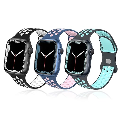 Gleiven Silicone Bands Compatible with Apple Watch Band Soft