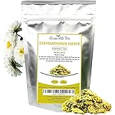 Green Hill Tea Chrysanthemum Flower – Premium Dried Chrysanthemum for Tea - Chinese Herbal Tea - Caffeine-Free, Gluten-Free, Vegan - Rich in Antioxidants 2 oz bag