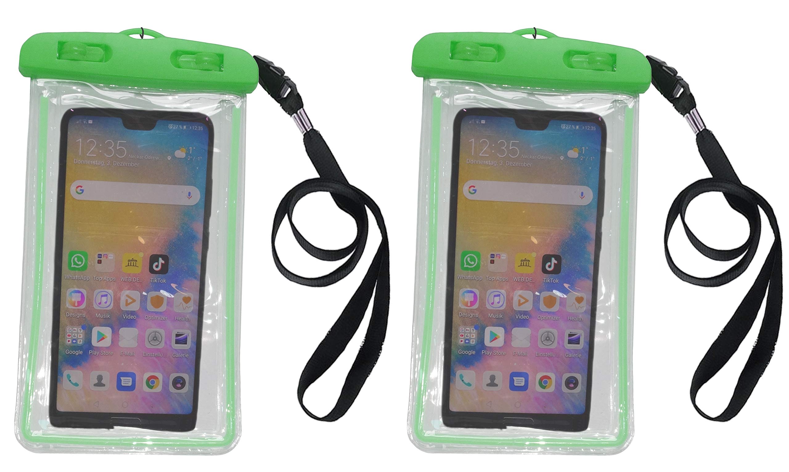 Clixde Waterproof mobile phone case (green).