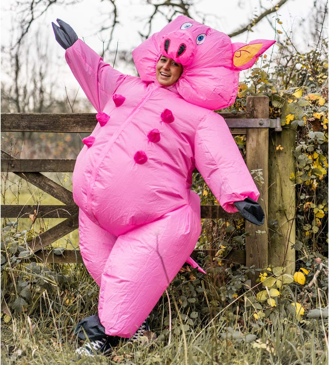 déguisement cochon gonflable